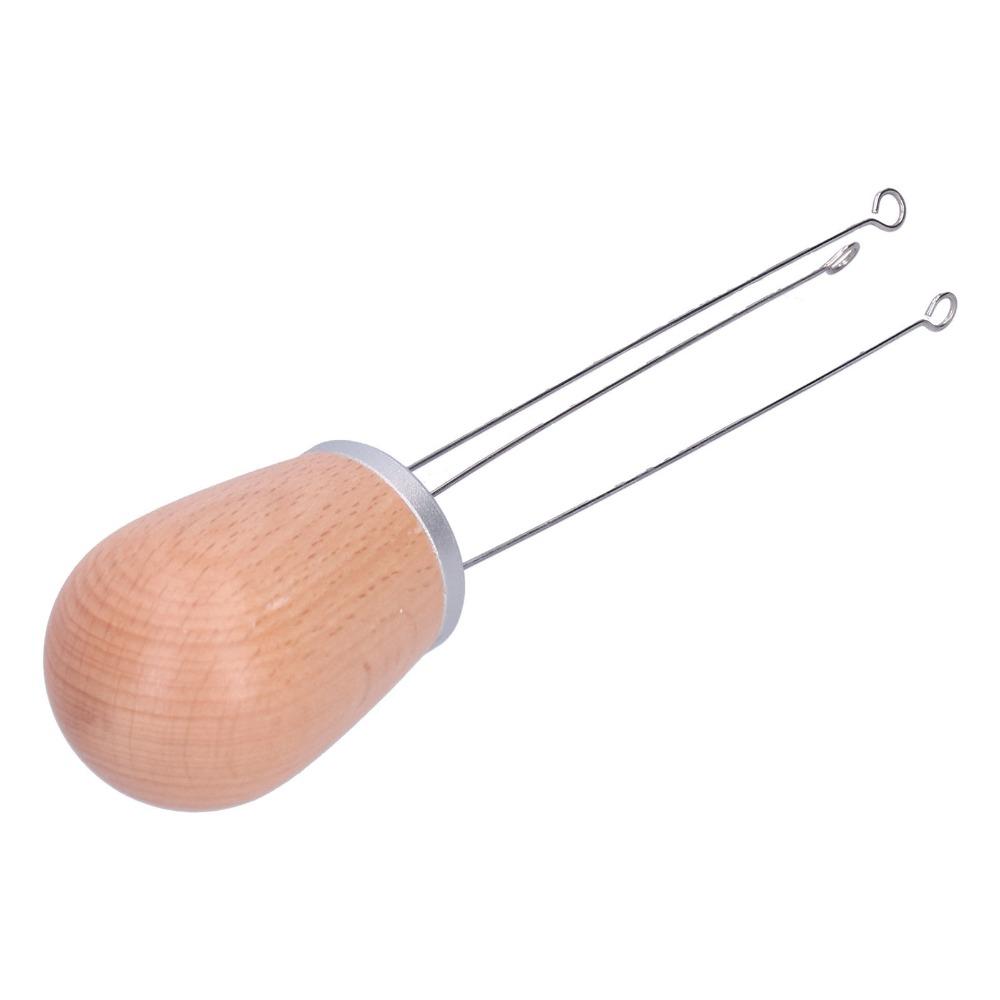Wooden Handle Needle Coffee Stirrer 304 Stainless Steel Needles Coffee Leveler Tool For Barista