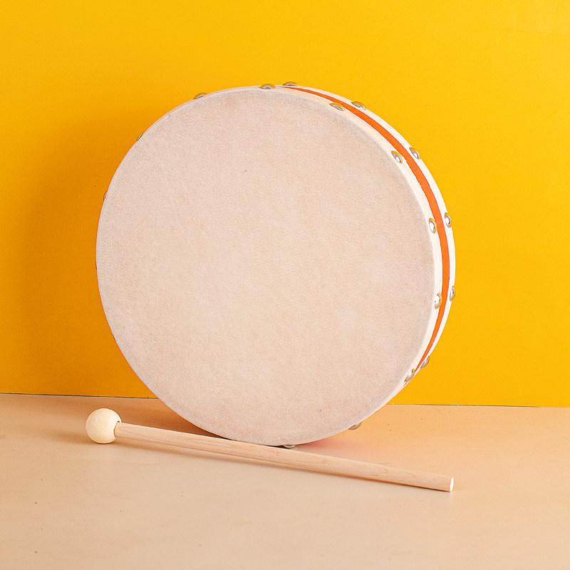 Xinjiang Dance Double-Sided Hand Drum: Kindergarten Orff Instrument Sheepskin Tambourine