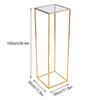 New Shiny Metal Iron Rectangle Square Frame Backdrop Gold Wedding Arch Gold-Plated Geometric Flower Stand Home Decoration Gold