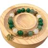 Versatile Trendy Green Beaded Bracelet - Natural Forest Style Women's Accessory