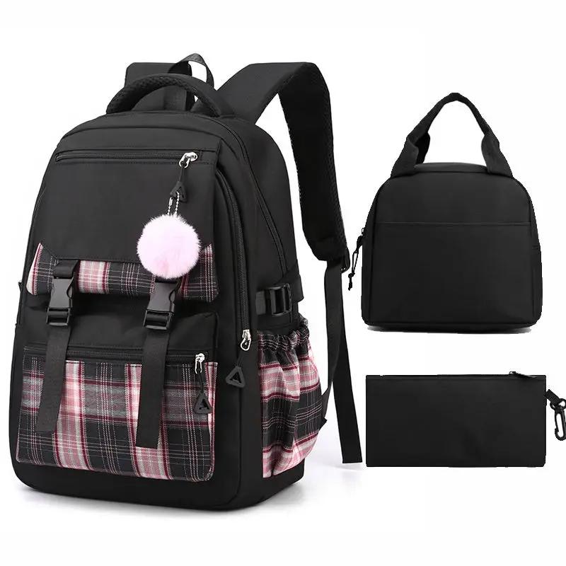 S School Bags for Paimery School Students Girls Large Capacity Children's Bags Lightweight Washable Travel Backpack