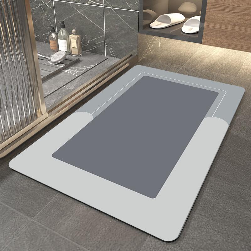 Kitchen Floor Mat Waterproof No-Slip Bathroom Absorbent Bath Mat Quick Dry Floor Mat Floor Mat Toilet Door Mat