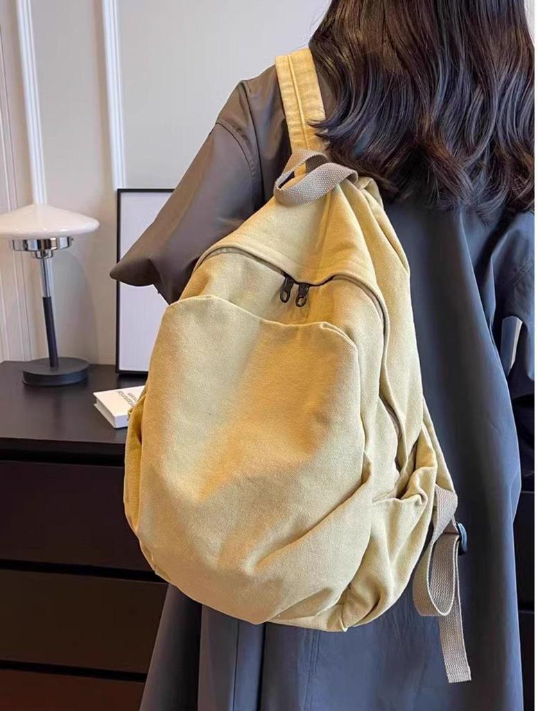 Women's Retro Canvas Backpack: Spacious, Durable & Stylish for College, Travel & More
