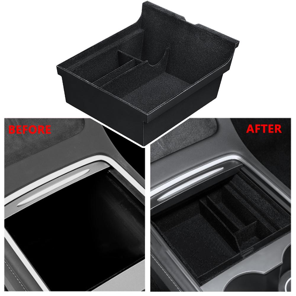

For Tesla Model 3 Model Y Center Console Organizer for TESLA Car Model 3 model Y Armrest Hidden Storage Box Interior Accessories CHINA