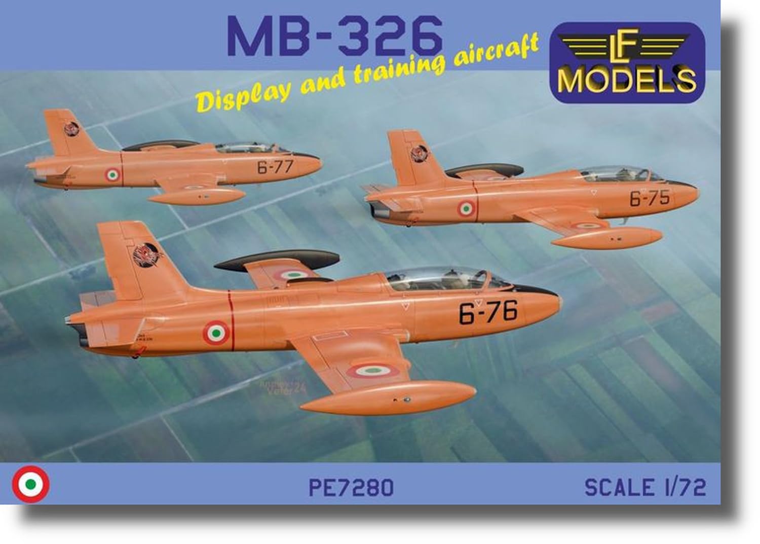 

LF Model Scale Italian Aermacchi Trainer Plastic Model Kit LFMPE7280 1/72 MB-326 Two-Seater (Airplane)