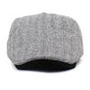 Beret Men's Wool Cap Korean Classic Women's Forward Hat Herringbone Plaid Flat Top Hat
