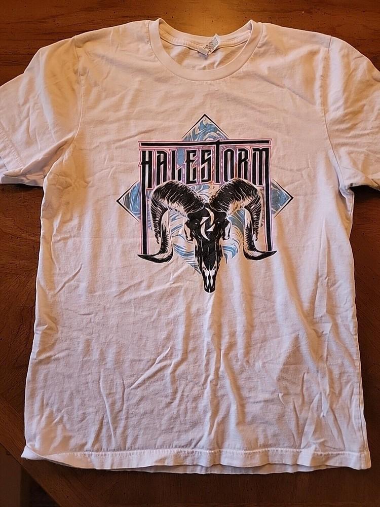 Collection HALESTORM White Shirt Unisex Concert S-5XL B105 Unisex T-Shirt M