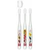 Skater Toothbrushes for Preschoolers, Ages 3-5, Soft Clear, 3-Piece Set, Tomica TBCR5T