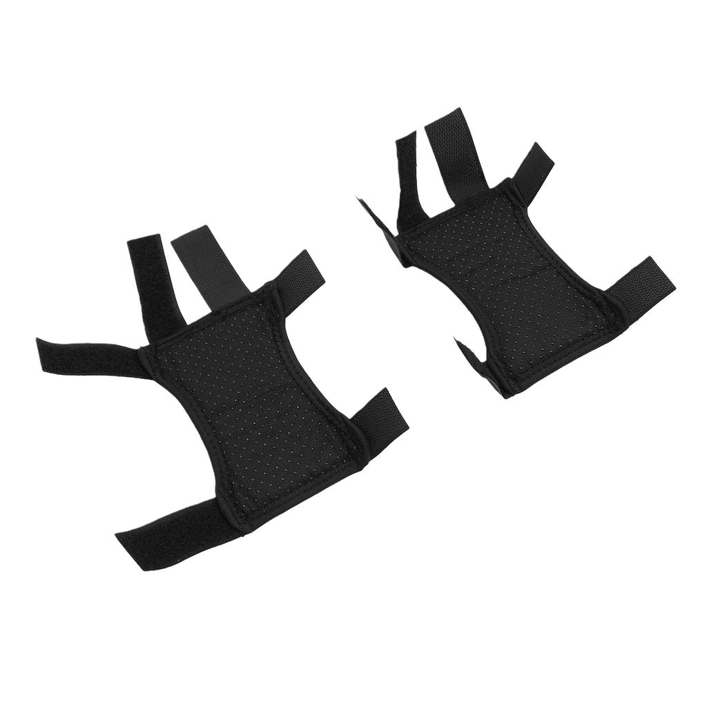 2 Pcs Forearm Crutch Pads Non Slip Breathable Adjustable Forearm Crutch Hand Grip Covers Black