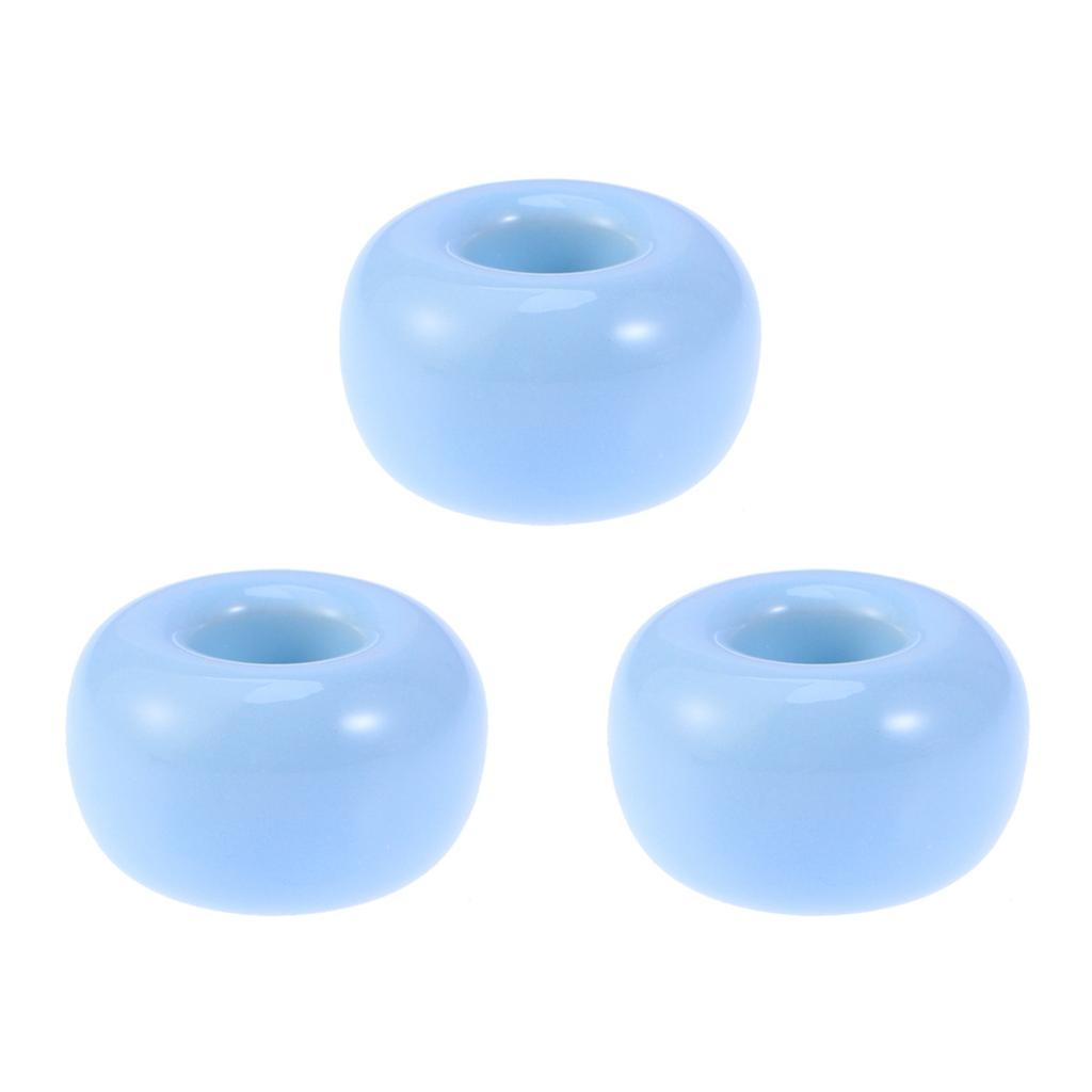3Pcs Ceramic Toothbrush Stand Functional Bathroom Accessory Keeps Brush Dry in Humid Areas Minimalist Decorative Holder