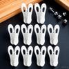 10Pcs Plastic Clothes Clips Non-Slip Clothespins Sturdy Laundry Pins for Hanging Socks Towels Clothes Hanger Clips