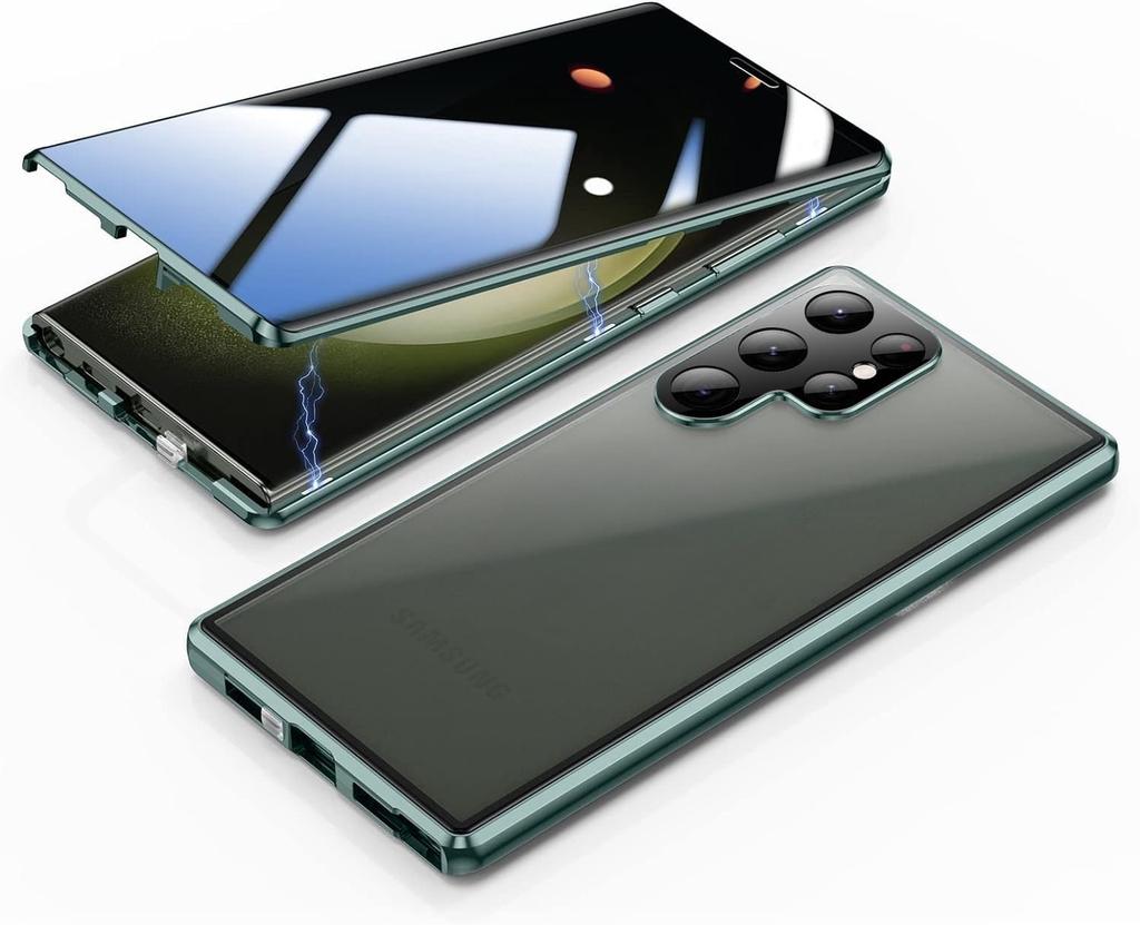Applicable to Samsung s11ultra Magneto mobile phone case glossy metal magnetic high definition anti-peep buckle goggles anti-drop
