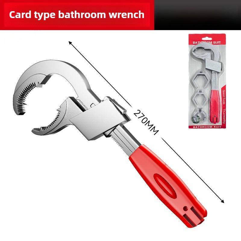 Multi-Functional Adjustable Sink Wrench - Open End Spanner for Faucet, Bathroom, and Sink Pipe Repair