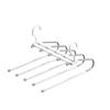Foldable Multifunctional Clothes Pants Hanger Adjustable Multi-Layer Space Saving Storage Organizer Closet Pantry Shelf Bread