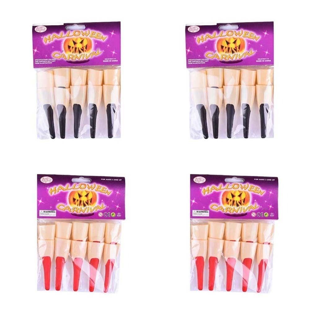 Scary Halloween Fake Fingers Ghost Ghost Claw Prop Halloween Prop Zombie Witch Finger Set  Dress-up
