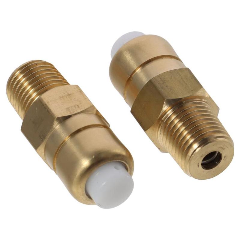 2pcs Replacement 1/4" Thermal Release Valve NPT Gold Thermal Relief Valve Brass Temperature Control Valve Pressure Washer Pump