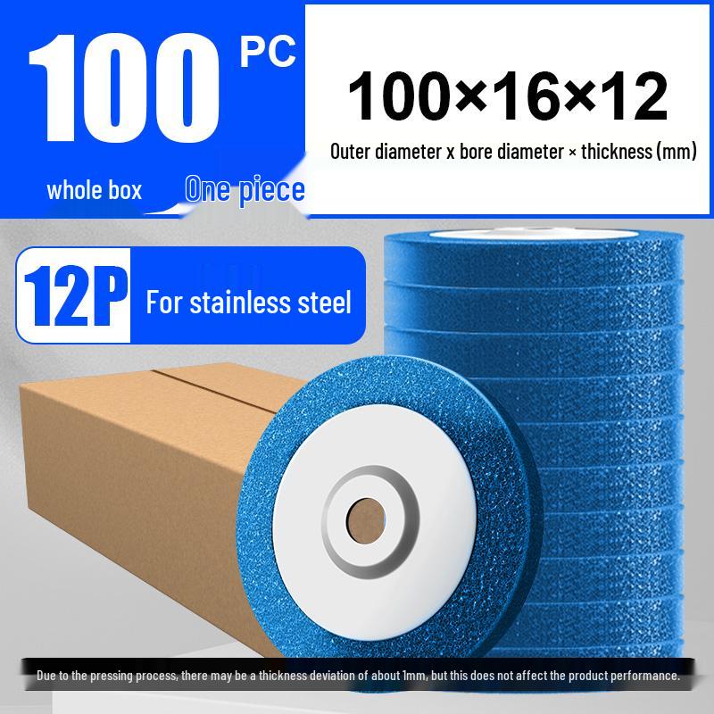 Great White Shark Stainless Steel Polishing Pad - Nylon Fiber Wheel for Angle Grinder Rust Removal