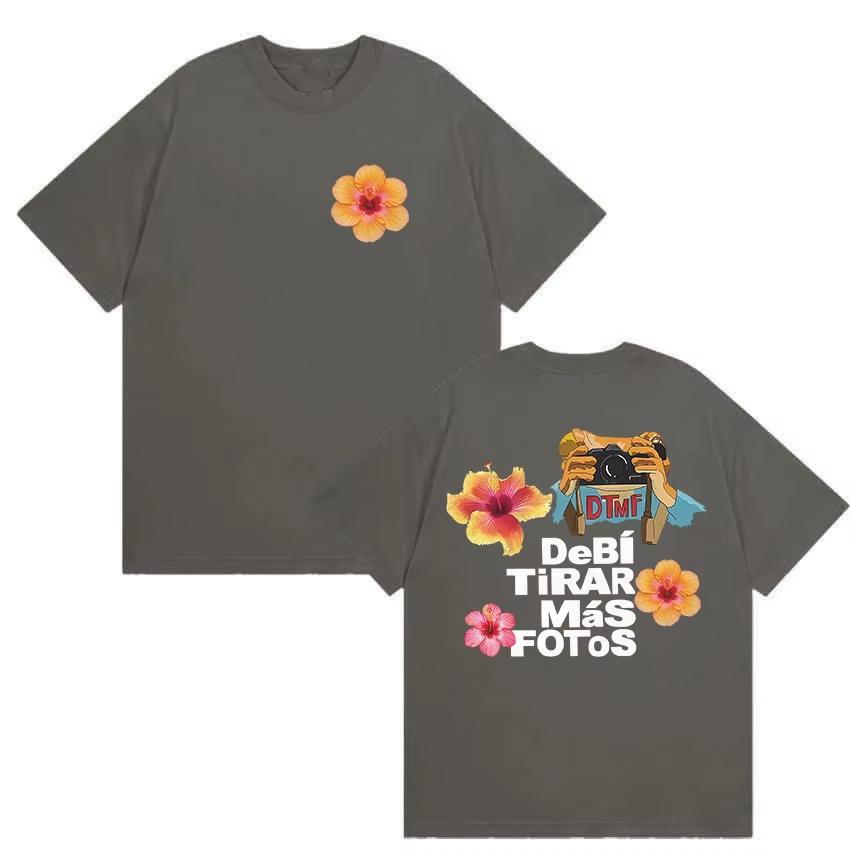 

Debi Tirar Mas Fotos DTMF Bad Bunny Album 2026 Graphic TShirt Unisexs Women 2026 Summer Fashion Harajuku pure Cotton T Shirt 4XL
