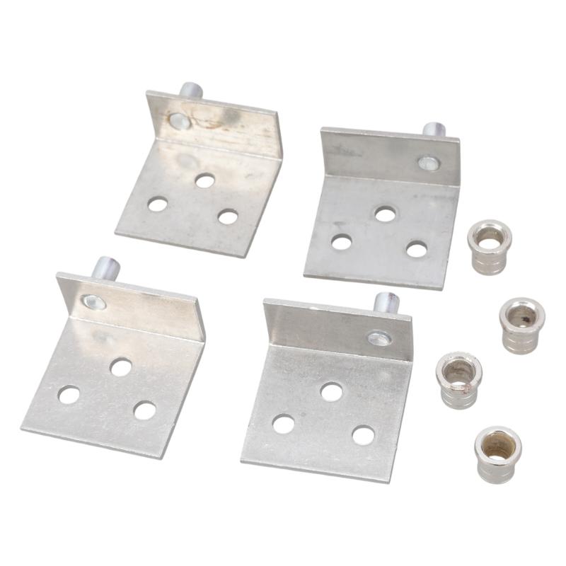 Multipurpose Stainless Steel/Iron Rotating Corner Brackets 4 Pack for Secure Fastening In Furniture and Building