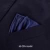 Men's British Red Pocket Square for Business or Wedding