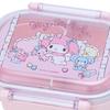 Sanrio Lunch and Dryer Includes Name Made In My Melody Character 878634 Children's Box, 360ml, Antibacterial, Microwave, Dishwasher, Safe, Sticker,