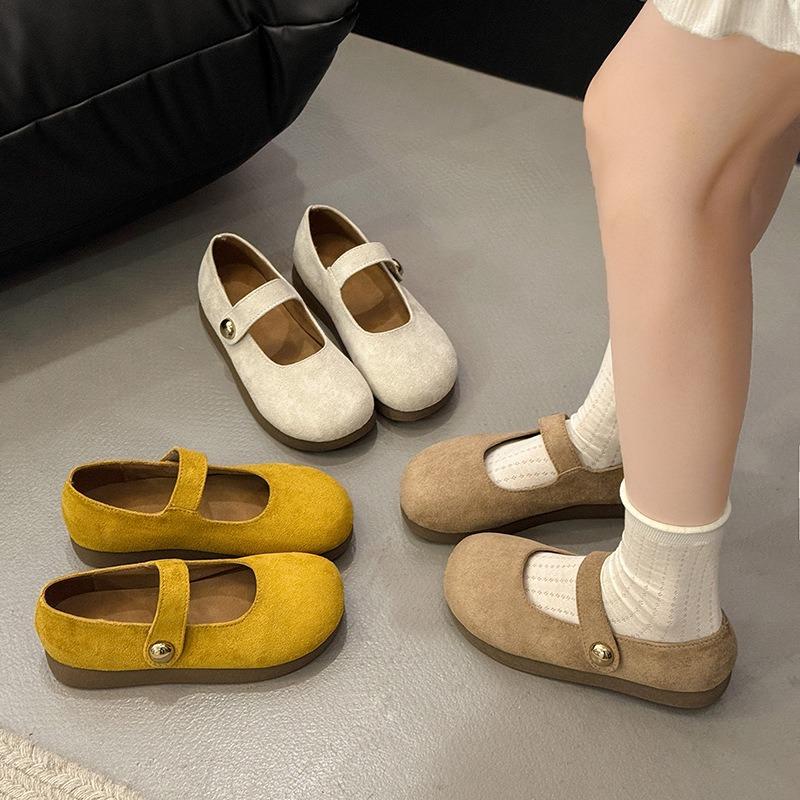 Single shoes women's new spring and summer skirt soft flat Mary Jane shoes versatile evening Doudou shoes