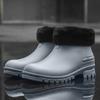 Fashion Men's Rain Boots Waterproof Boots Fishing Casual Camping Rubber Shoes Fashion Couple Short Boots Outdoor Non-slip Water Shoes