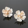 DIY Cover Crafting Pearl Flower Button Cover Rhinestone Embellished Clips Detachable Cufflinks Button