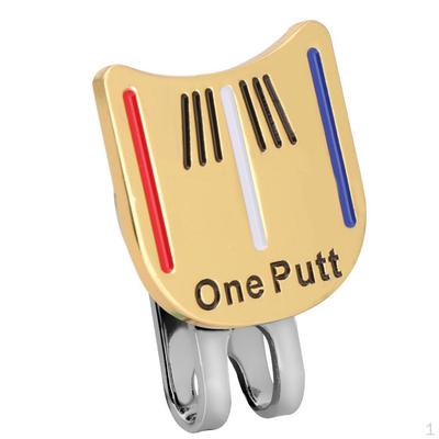 Fashion Golf Hat Clip W/ Marker, Khaki Color