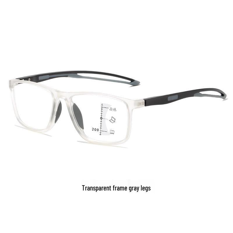 HD Multifocal Ultralight TR90 Reading Glasses: Anti-Slip, Anti-Blue Light, Sporty Design for Near & Far Vision