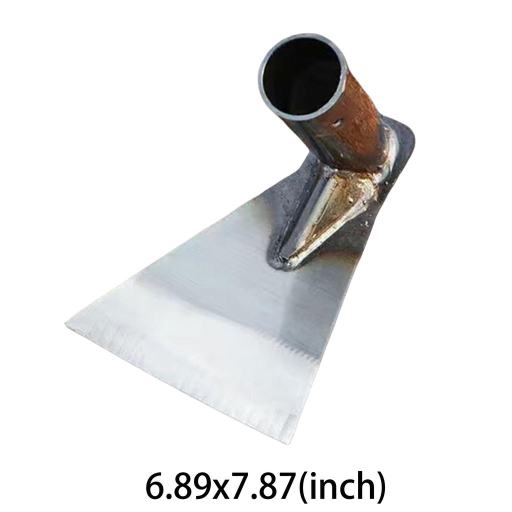 All-Steel Weeding & Cultivating Hoe Triangular Blade Multi-Purpose Farming Hoe Versatile 2-In-1 Use for Soil Tilling & Ridging