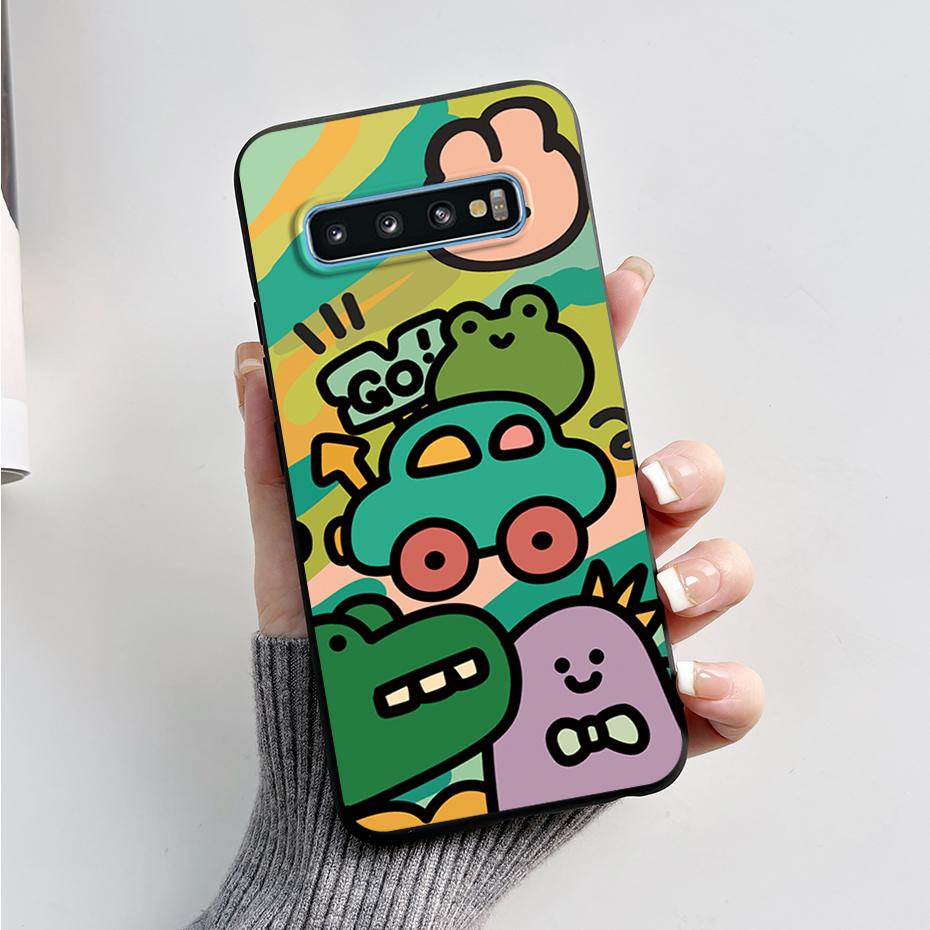 Hülle Für Samsung Galaxy S10 S 10 Plus S10E Handyhülle Niedlicher Hase Panda Bemalt Weiches TPU Hülle Für Samsung S10 S10+ S10E Funda