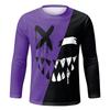 Spring and Autumn Round Neck 3D Printed Top Fashionable Casual Colorful Long Sleeved Men's T-shirts
