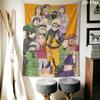 Naruto Team Adventure Wall Tapestry Aesthetic Wall Hanging Printed Fabric Blanket Decorative Tapestries For Bedroom Living Room Home Decor