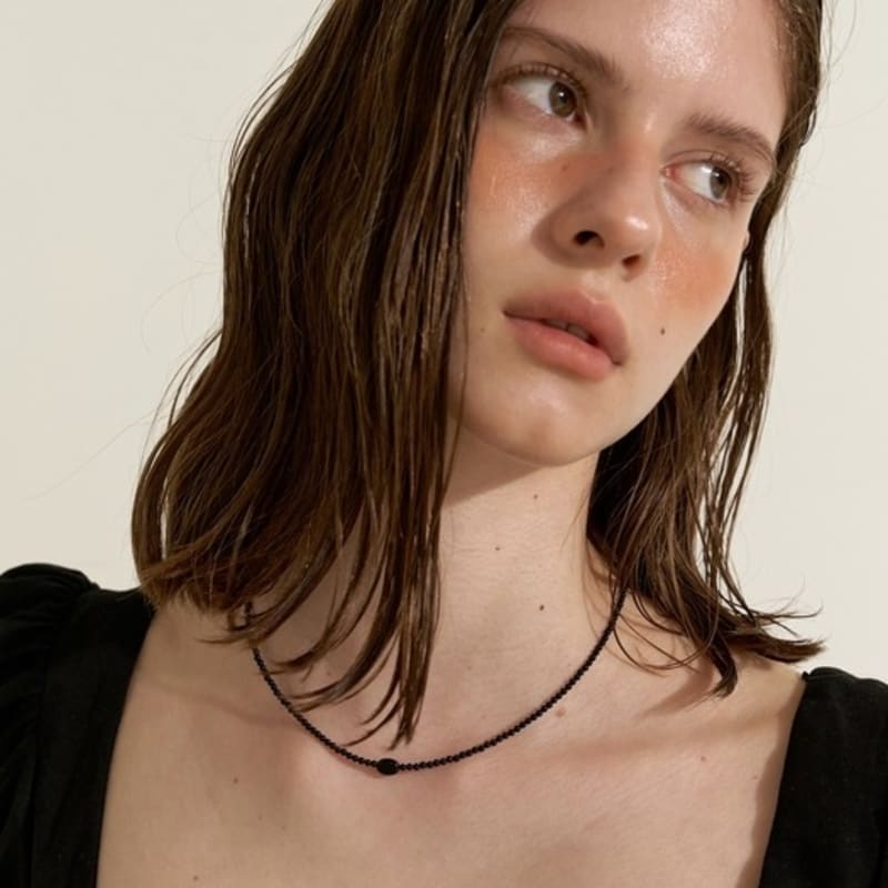 LOVE ME MONSTER Black Onyx Necklace