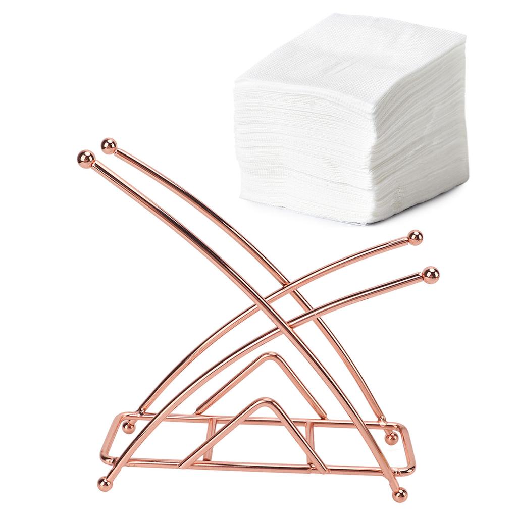 Napkin Holder Fashion Elegant Thickened X Shaped Hotel Table Napkin Holder Wrought Iron Vertical Tissue Holder
