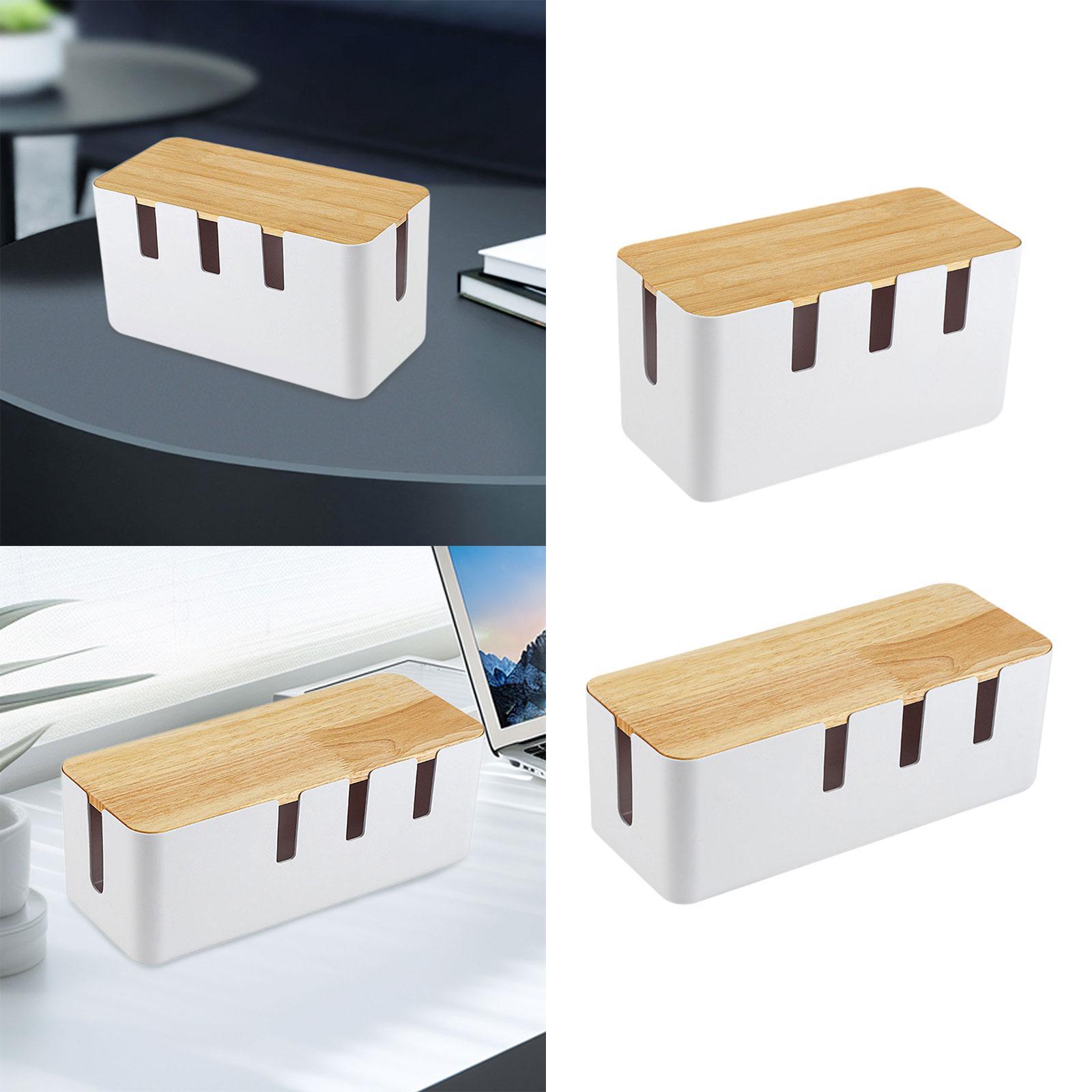 

Cable Tidy Box Cord Organizer Decor Storage Versatile Holder for Wire Management High
