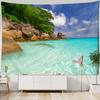Coastal Cave Tapestry Wall Hanging Boho Seaside Landscape Psychedelic Aesthetics Room Dorm Art Decor
