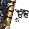 Motorcycle Front Fork Tubes CNC Mount Headlight Bracket Aluminum Black 42mm Fit For BMW K100  K75