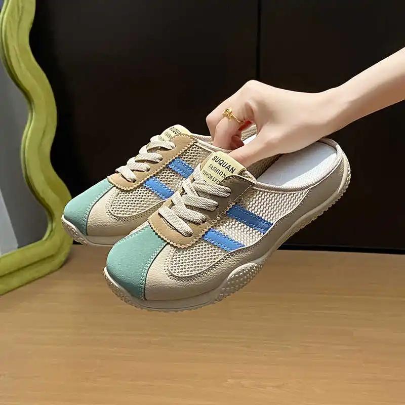 Flatform Without Heels Women's Sneakers For Summer Tennis Luxury Moccasin Women Designer Shoes Sport New In Festival Lux