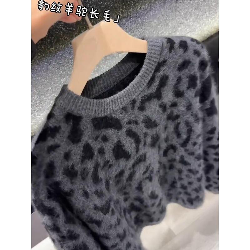 Damen Herbst Winter Lockerer Strickpullover Weich Warm Langarm Einfarbig Lässig Übergroß Pullover Tägliche Streetwear Oberteile