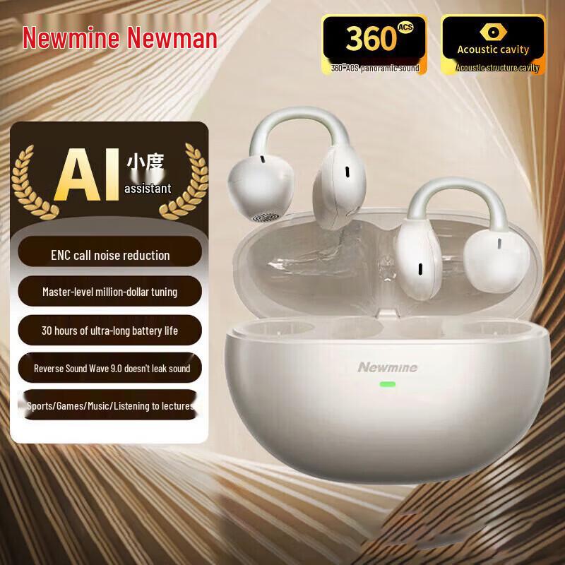 

Newmine S6 Clip-on Wireless Translation Earbuds