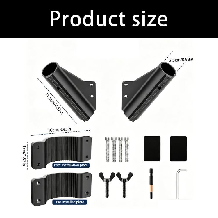 Vehicle Accessory Flag Mounting Clamp In Lightweight Aluminum Construction For Outdoor Use On 1 Inch Posts