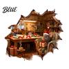 Creative Holiday Room Decorations Christmas Mouse Wall Sticker 3D Realistic Cute Illustrations Decal Home Decor Gifts Waterproof PVC Decorative for