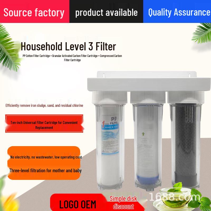 10-inch Water Purifier with Activated Carbon Three-Stage Pre-Filter Cartridge
