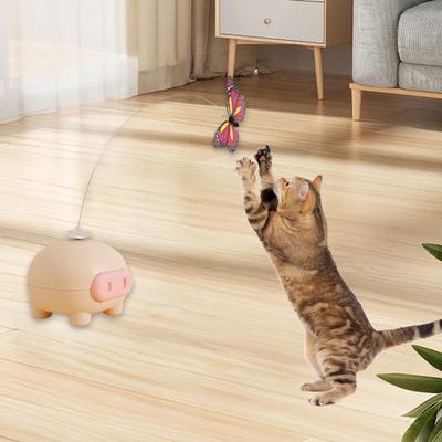 Automatic Butterfly Toy for Cats with Rotating Feature