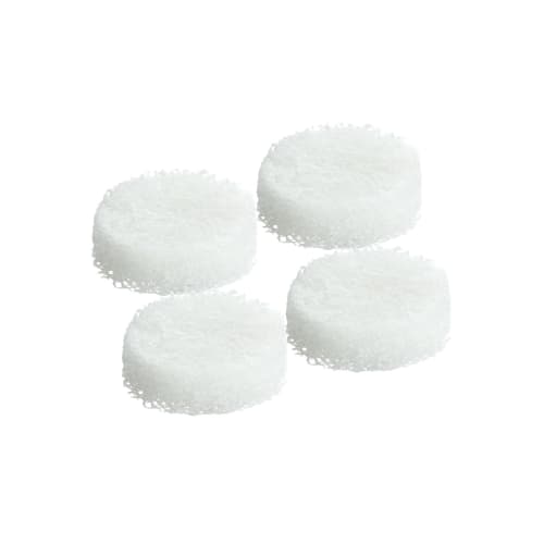 Mameita Sink Cleaning Sponge Spare Set of 4, Approx. 6.5 X 6.5 X 2cm, White, Reversible, Easy To Replace, Washable with Just Water, Made In Japan, AZ-