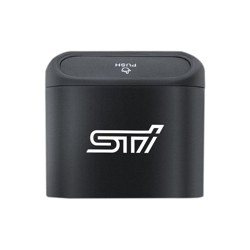 Car Garbage Can Dust Case Trash BinPortable Black Storage Box Auto Accessories For Subaru STI XV Forester Legacy Levorg WRX 2006 X222