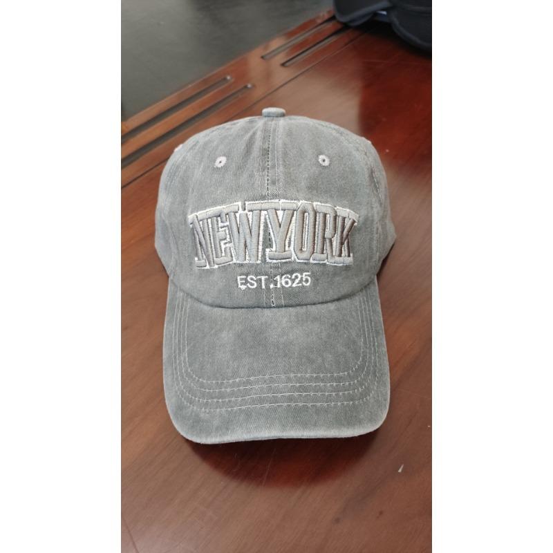 Hat New Style Spring and Autumn Wash Cloth Baseball Cap Embroidered Letter Baseball Cap