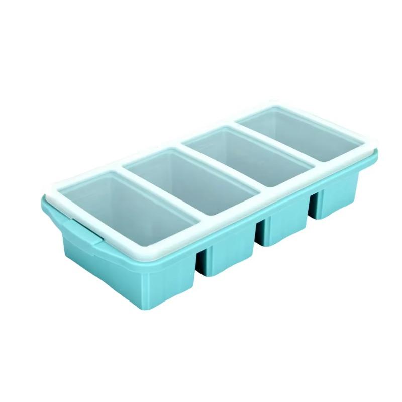Large Capacity Silicone Tray Food Grade for Hot Pot Broth Stock Sauce Freezer Storage Containers Reusable Kitchen Gadget